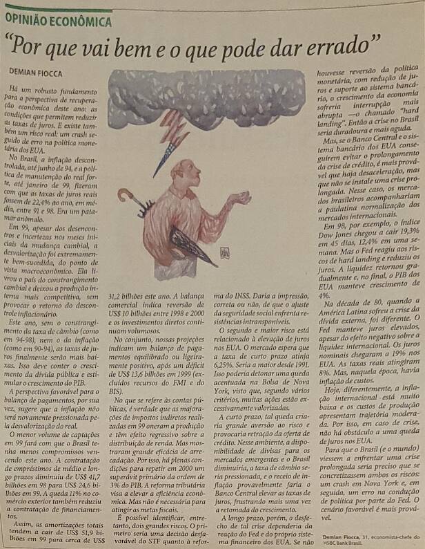 Demian Fiocca opinião econômica